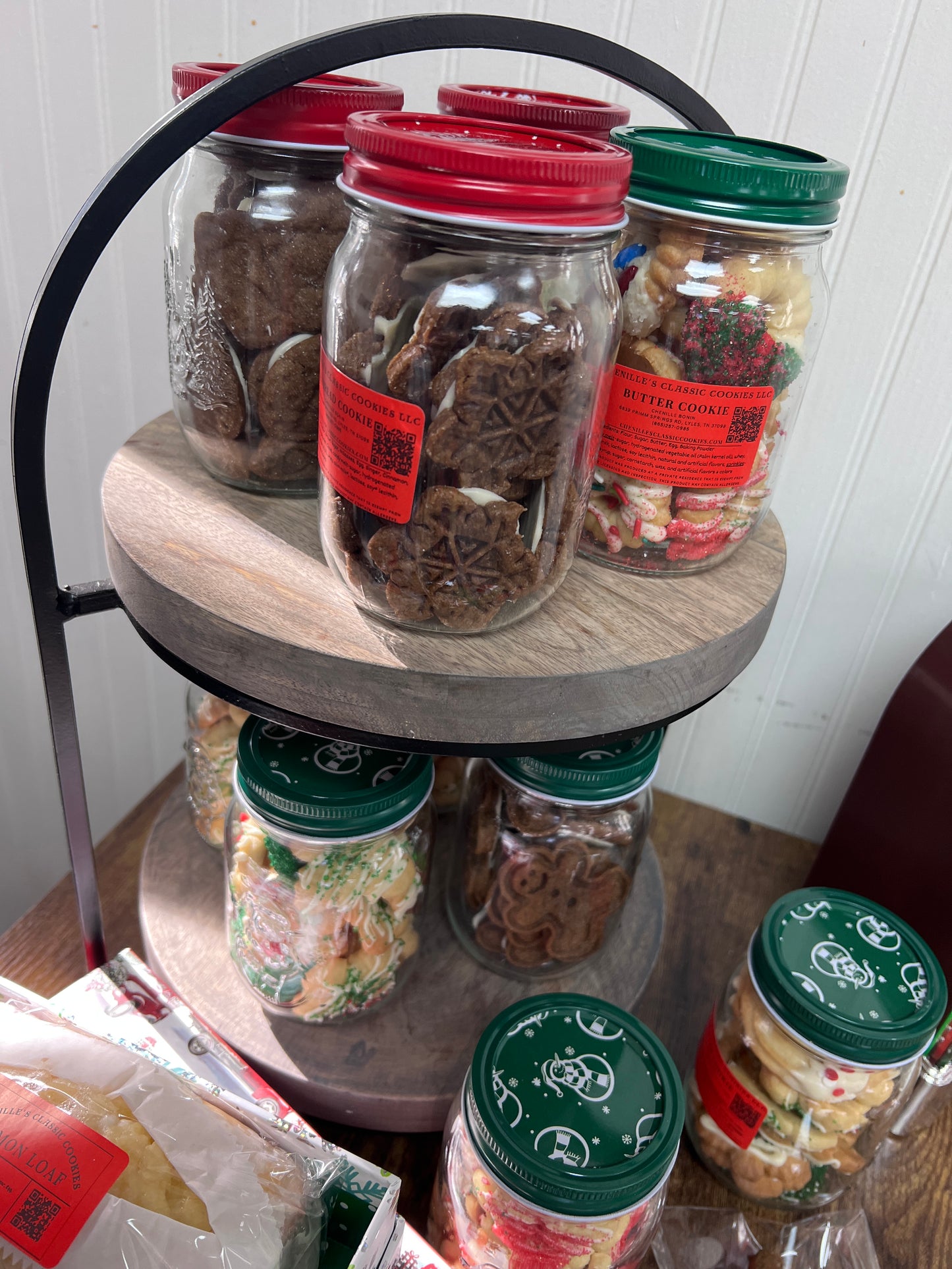 Jar of Iced Gingerbread Cookies